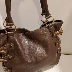 Braciano Brown Leather Shoulderbag